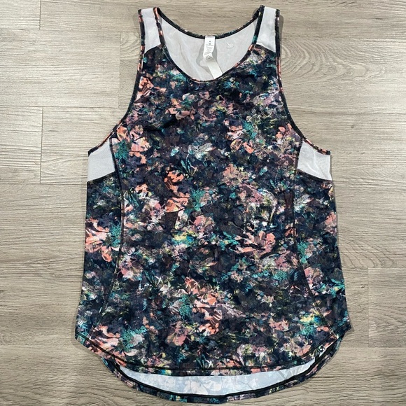 Lululemon Sculpt Tank II Size 4 Dappled Daze Multi Floral Print Women's Tank Top - Picture 2 of 5